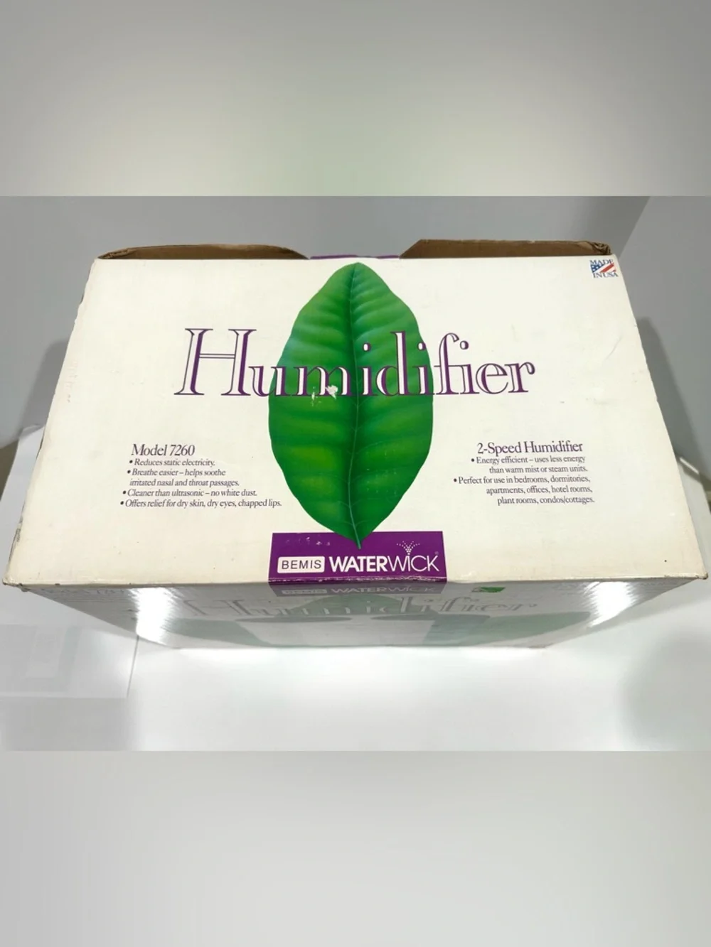 Brand New Vintage 1993 Bemis Waterwick Humidifier 7260 2 Speed 2 Gallon 28 Hrs - Picture 2 of 6